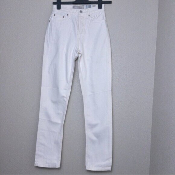 NWT Everlane The 90s Cheeky Jean 23 White Organic Cotton High Rise - Picture 4 of 13